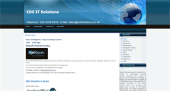 Desktop Screenshot of cdssolutions.co.uk